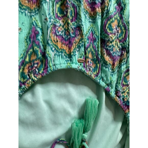 ONeill Swimsuit Cover Up Dress Womens XS Boho Sleeveless Open Back Blue - Picture 4 of 7